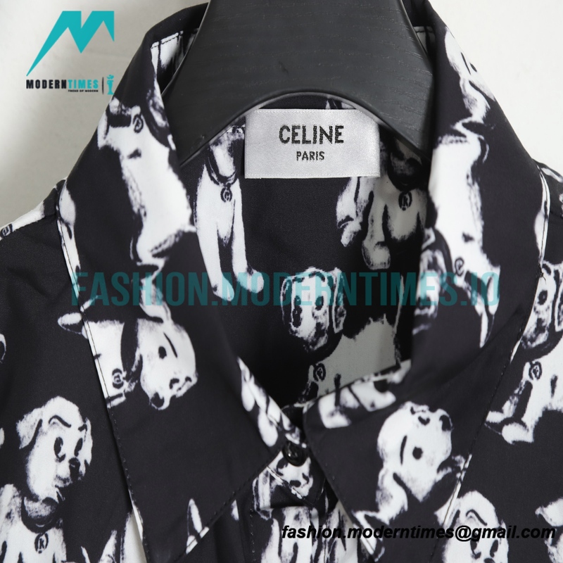 Celine - 22ss Ski Limited Puppy Shirt Short Sleeve